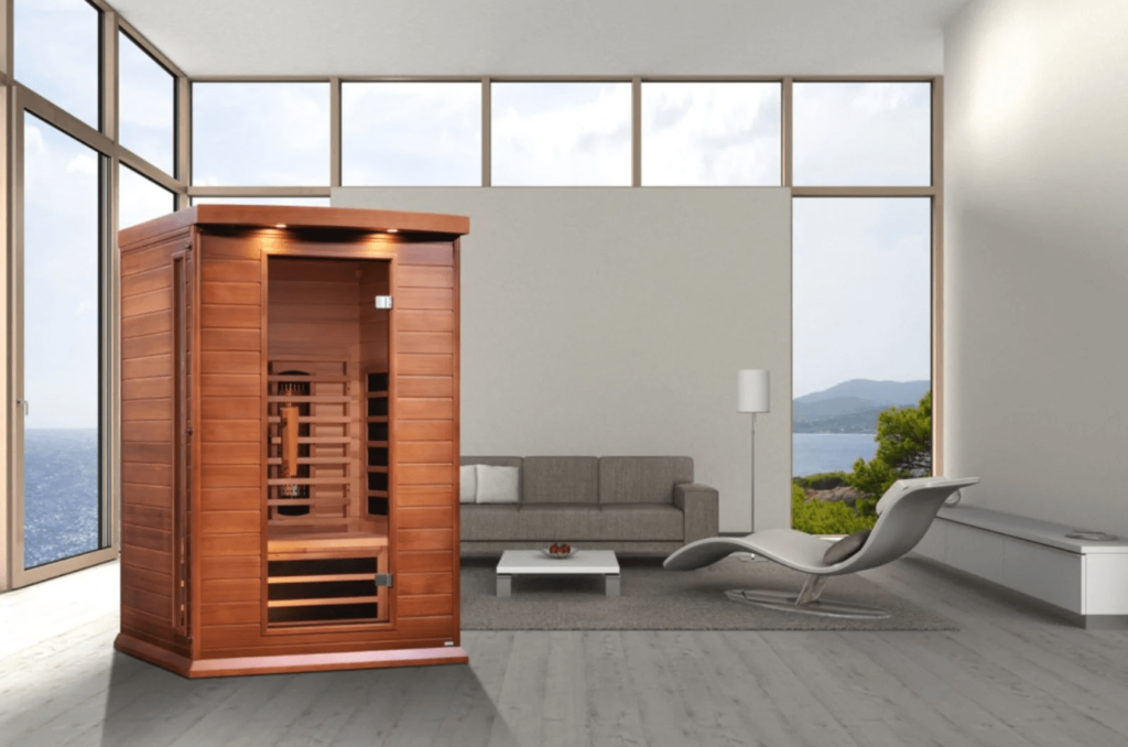 Golden Designs MX-M206-01-FS CED Red Cedar Maxxus Full Spectrum FAR Infrared Sauna | (2-Person)